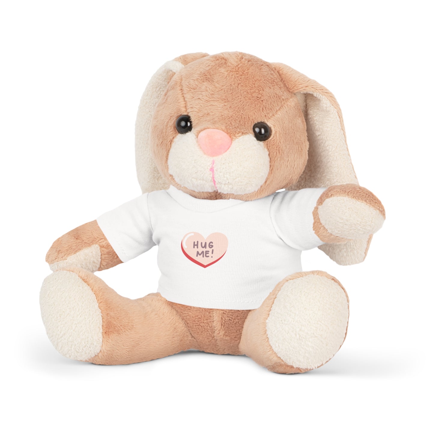 Valentine Teddy Bear Plush — I Love You Tee
