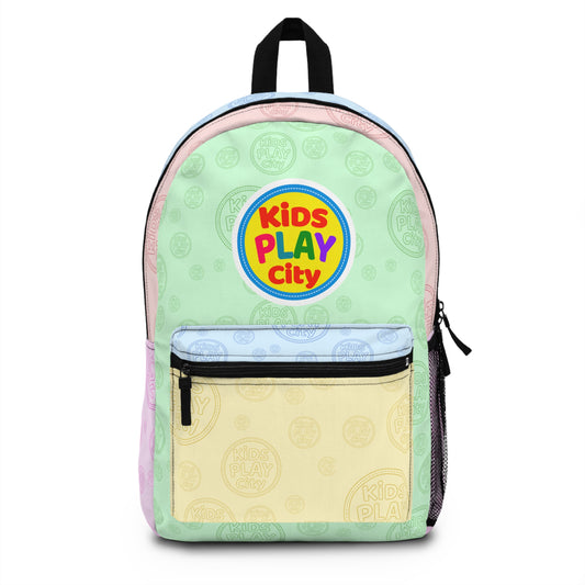 Kids Play City Pastel Backpack — Cute Preschool Kids School Bag