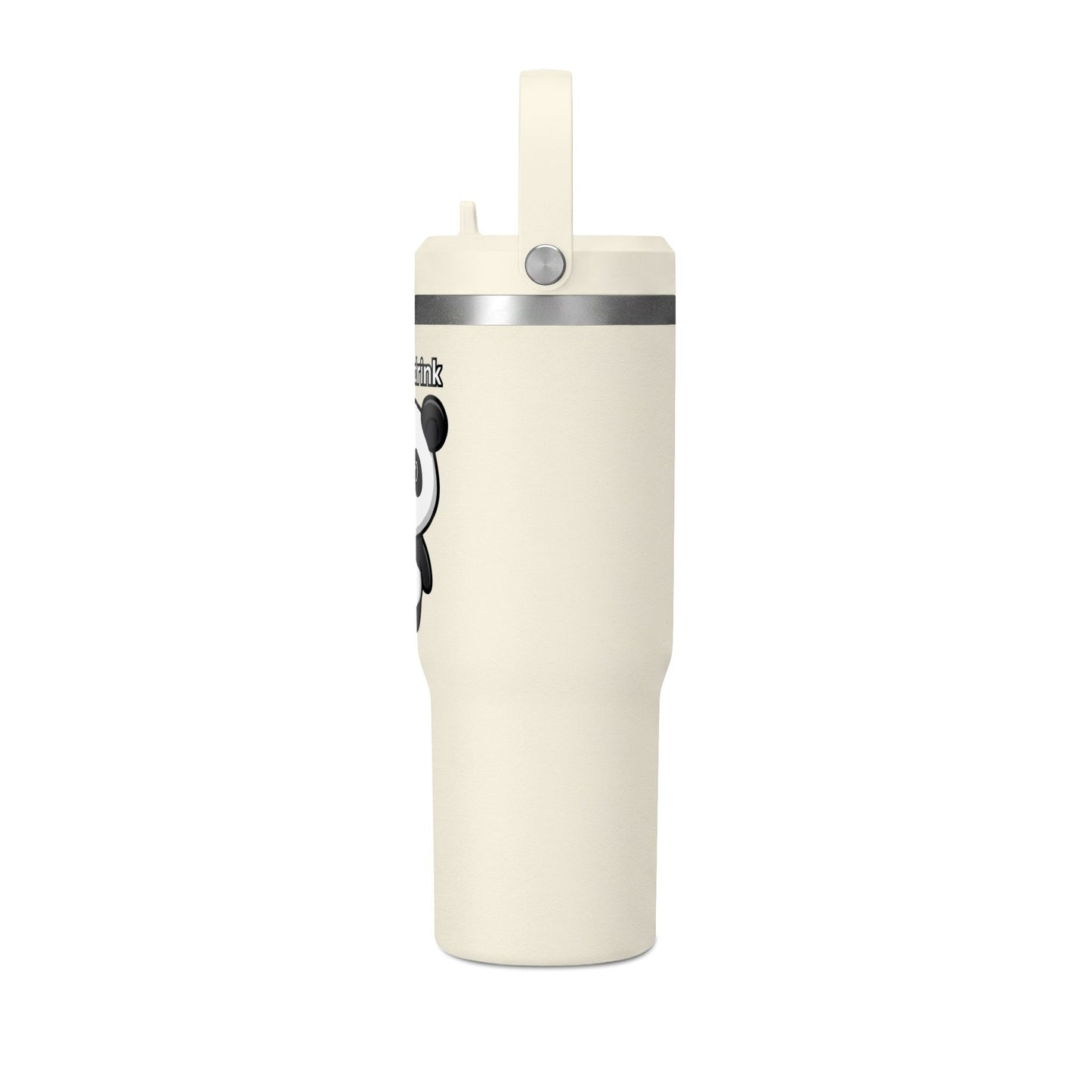 32oz Nomad Tumbler — Cute Panda “Let's Drink” Insulated Travel Bottle