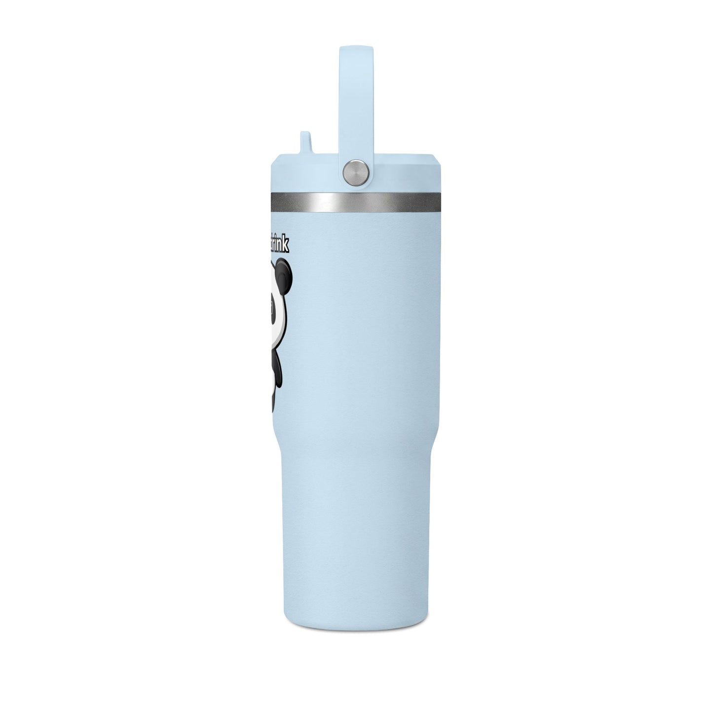 32oz Nomad Tumbler — Cute Panda “Let's Drink” Insulated Travel Bottle