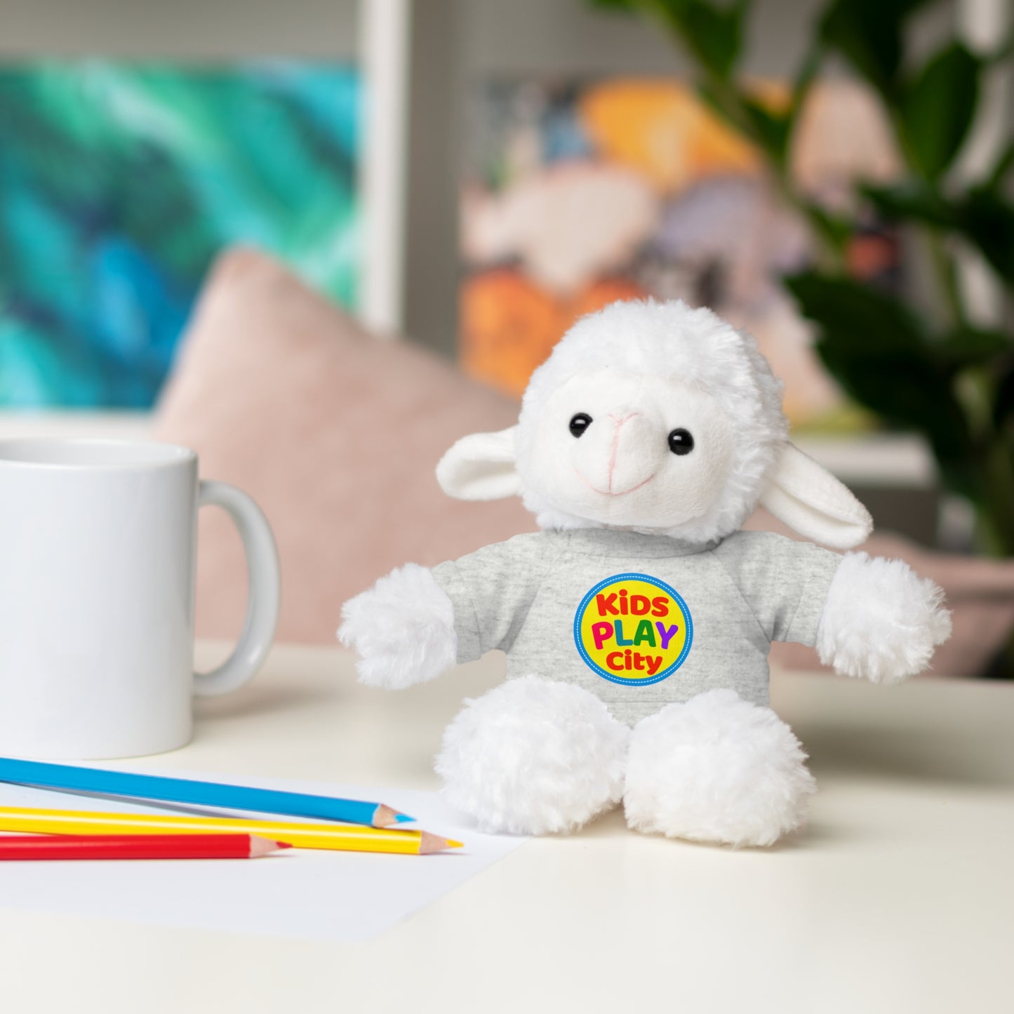 Kids Play City Plush Toys with T‑Shirts — Soft Stuffed Animal Gift