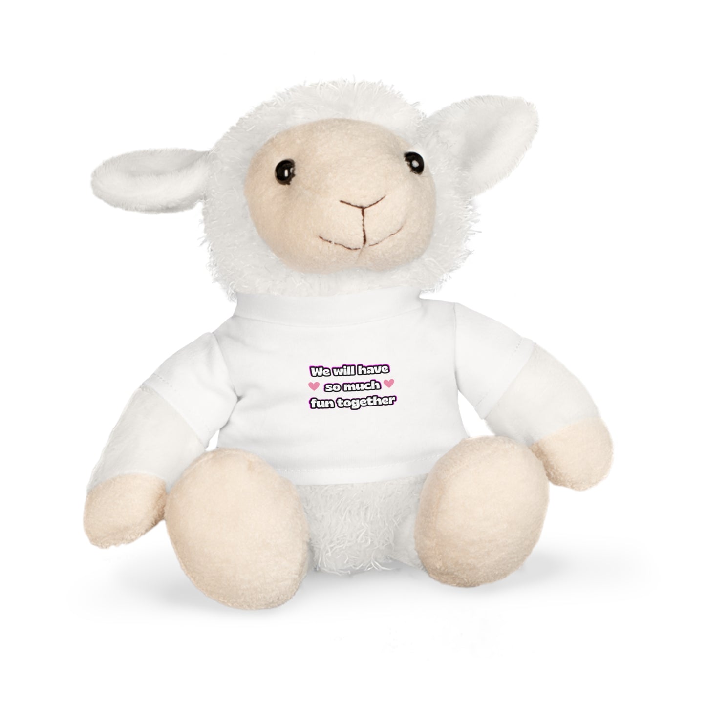 Valentine Teddy Bear Plush — I Love You Tee