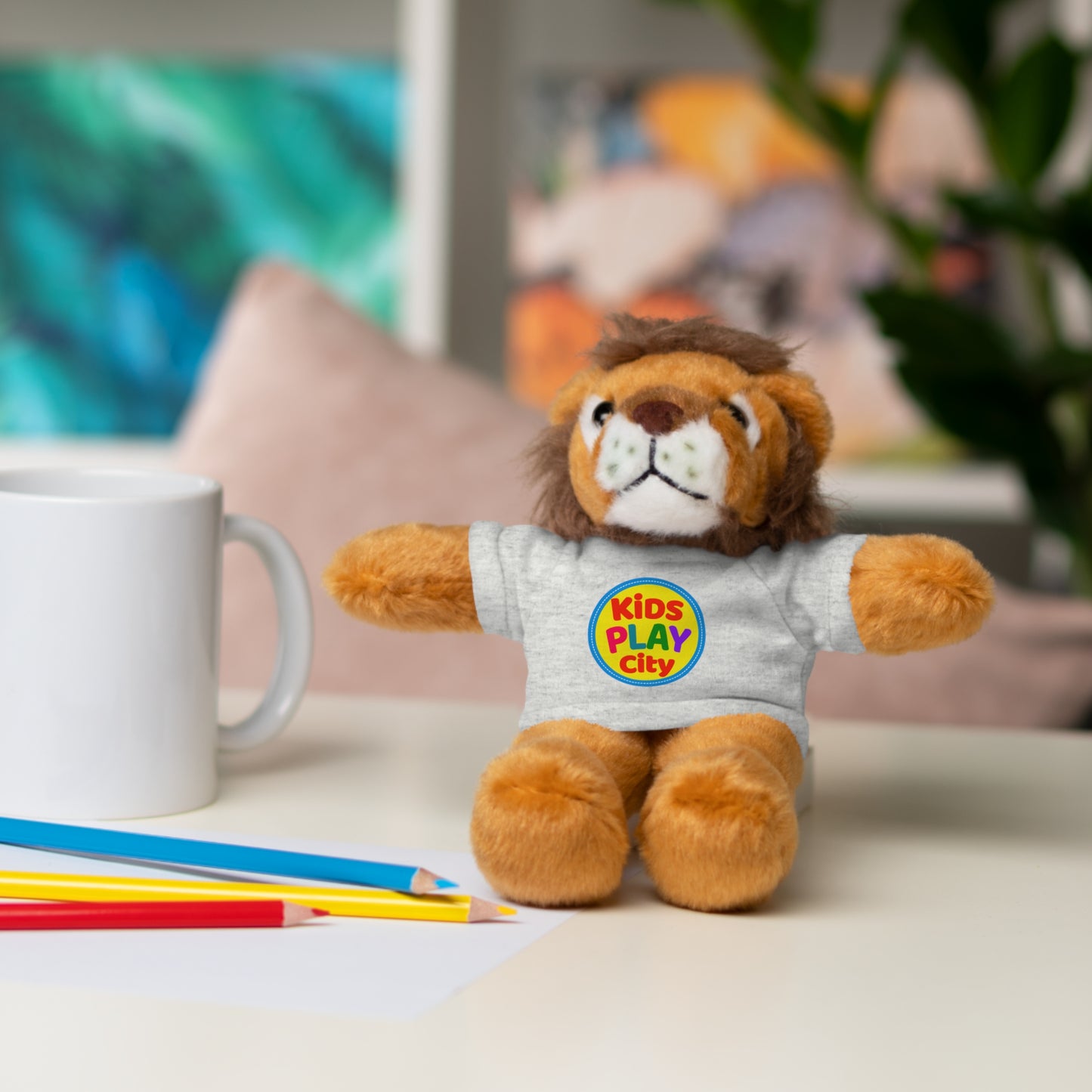 Kids Play City Plush Toys with T‑Shirts — Soft Stuffed Animal Gift