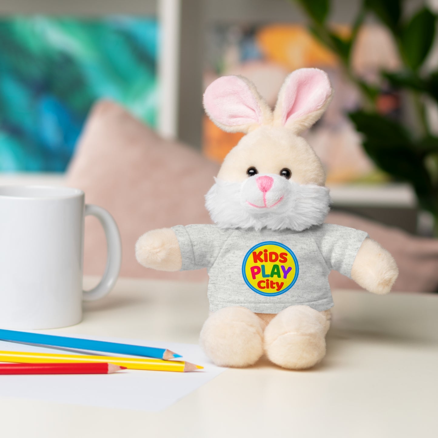 Kids Play City Plush Toys with T‑Shirts — Soft Stuffed Animal Gift