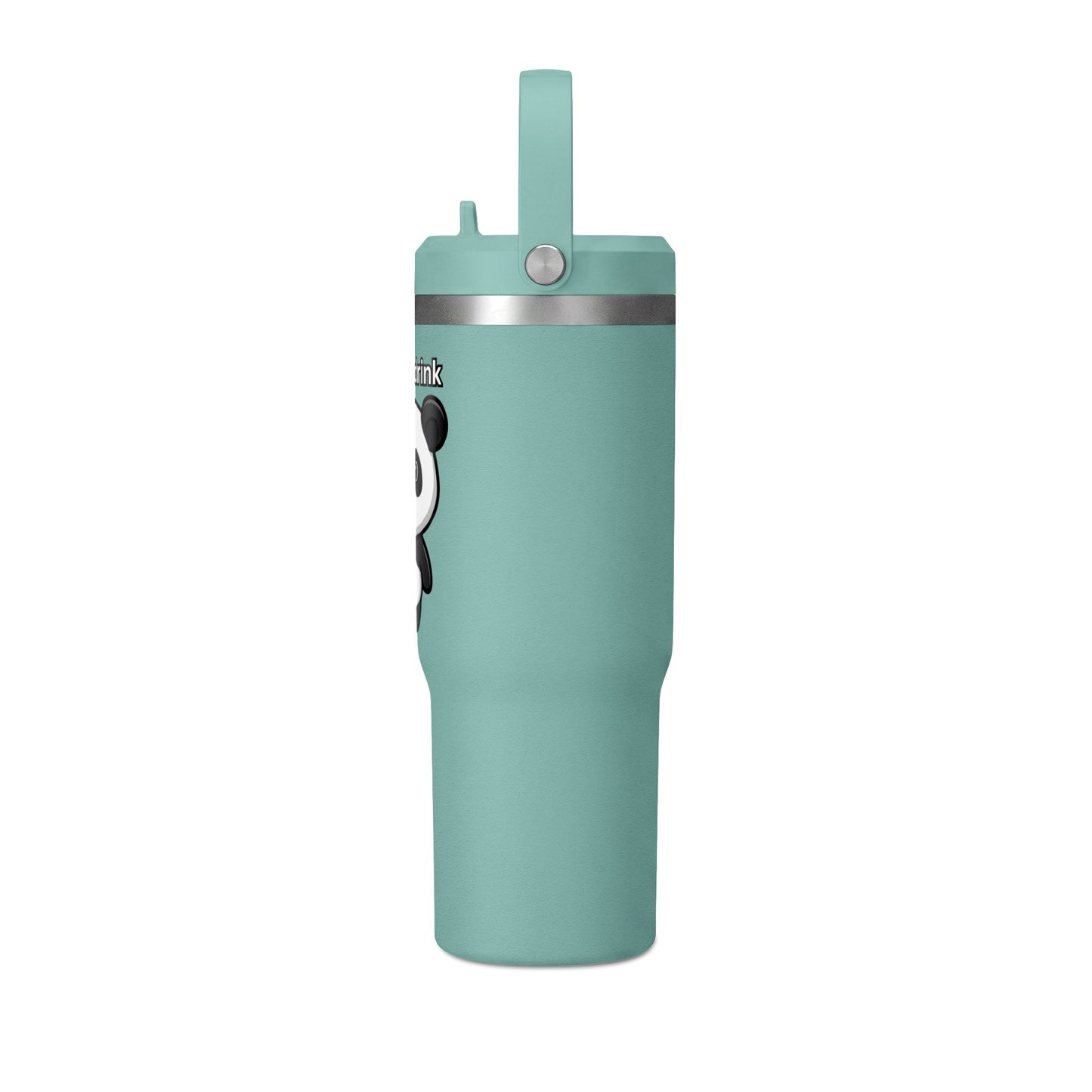 32oz Nomad Tumbler — Cute Panda “Let's Drink” Insulated Travel Bottle
