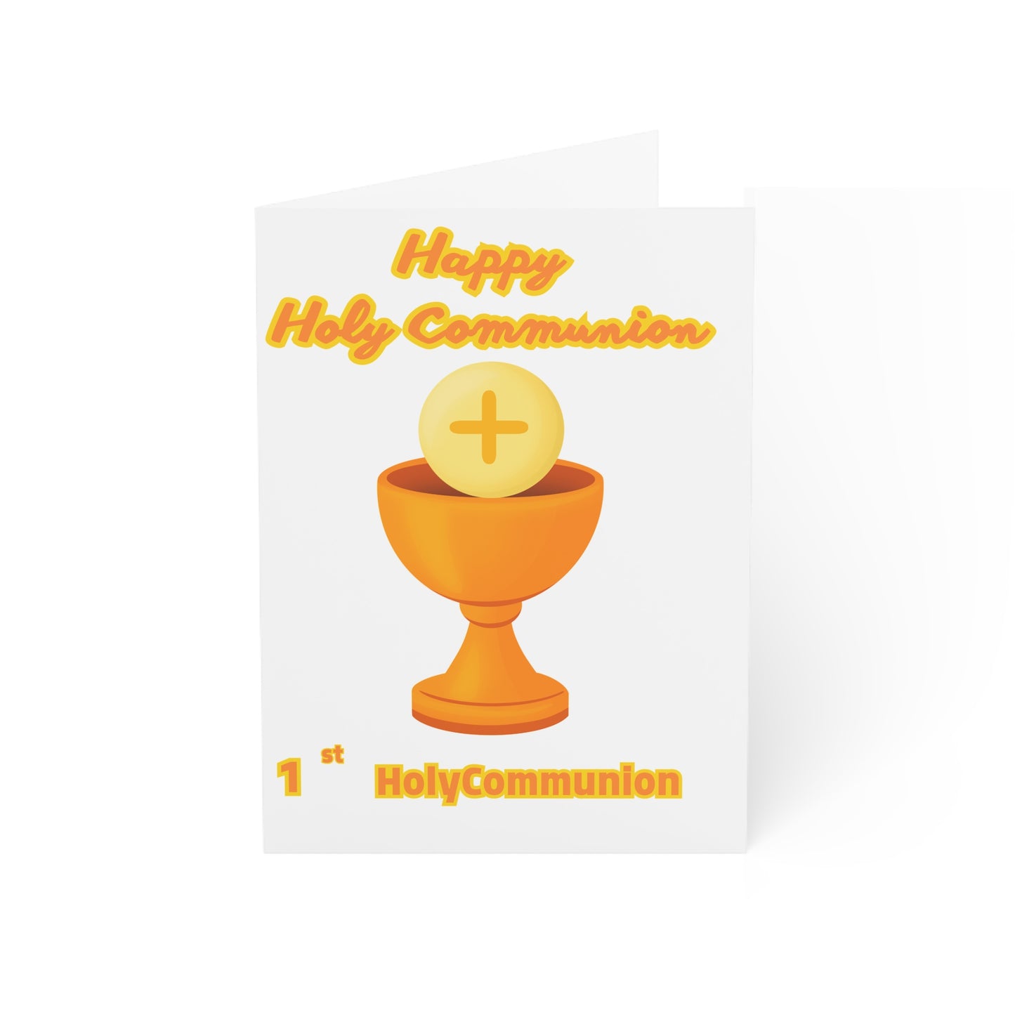First Holy Communion Cards — Religious Celebration Card Pack (1/10/30/50)