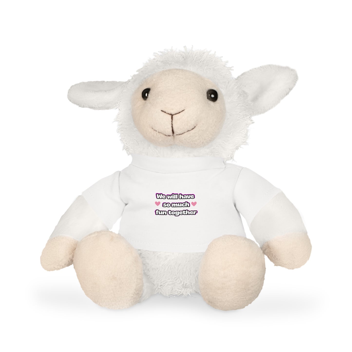 Valentine Teddy Bear Plush — I Love You Tee