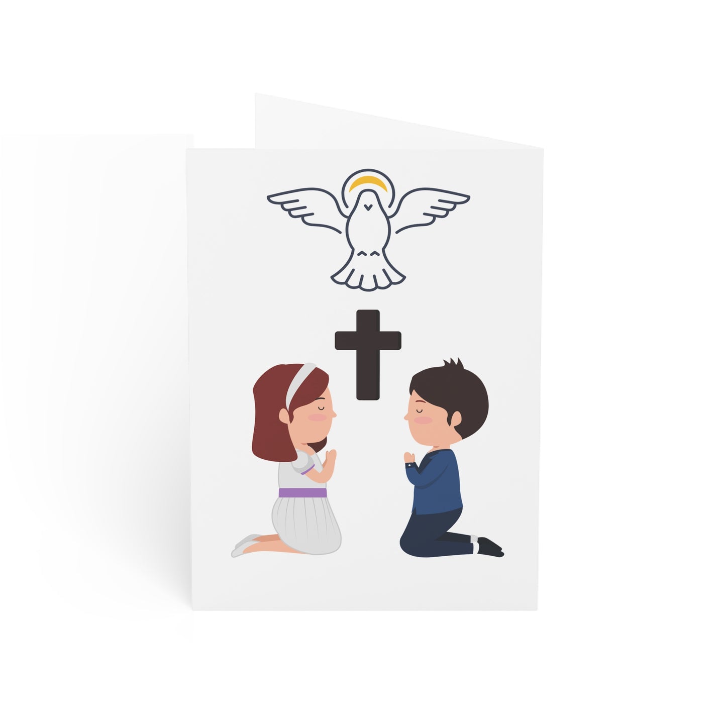 First Holy Communion Cards — Religious Celebration Card Pack (1/10/30/50)