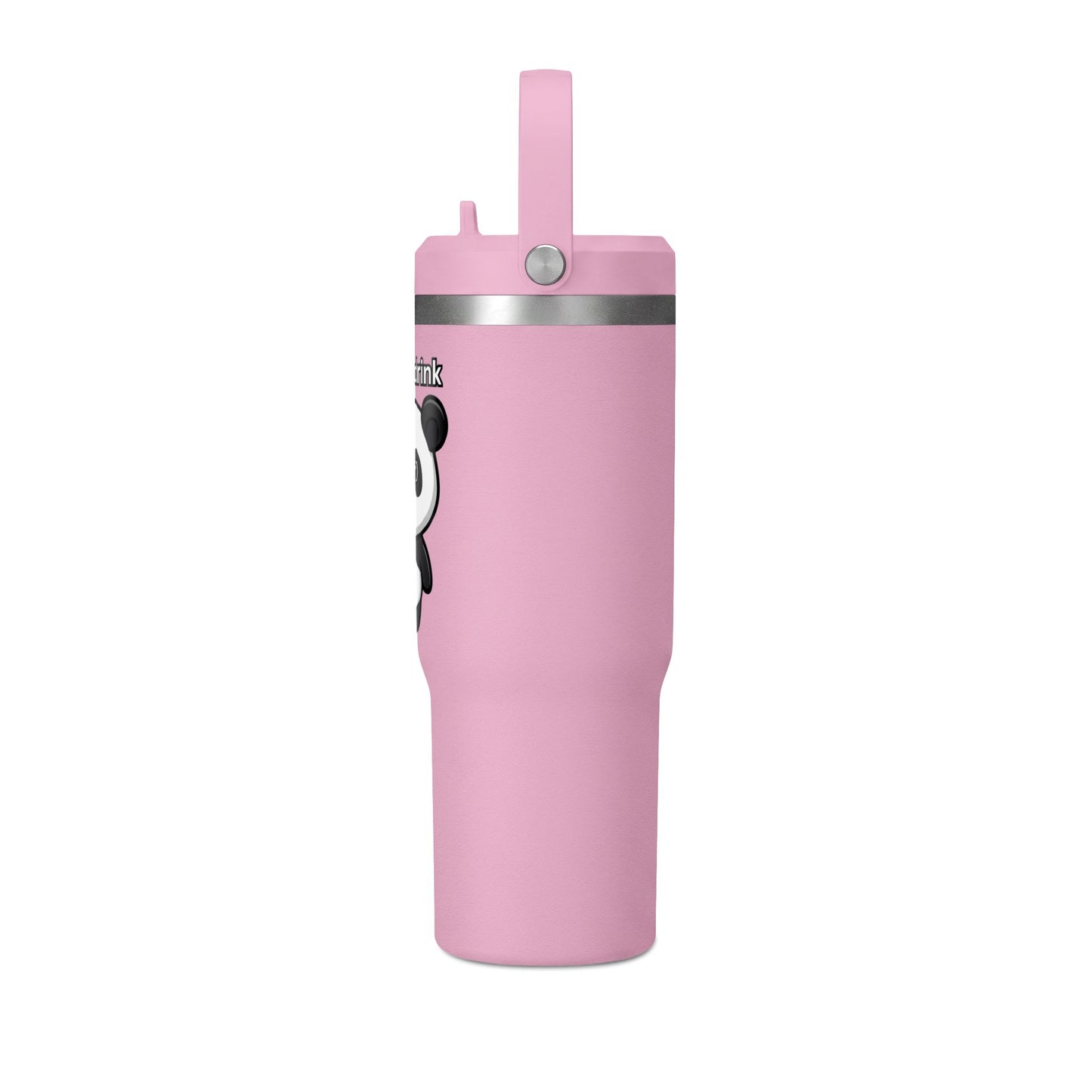 32oz Nomad Tumbler — Cute Panda “Let's Drink” Insulated Travel Bottle